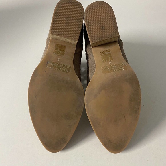 Jeffrey Campbell Taggart Boot Bootie Suede Beige Taupe Cut Out Pointed W… - Picture 8 of 9